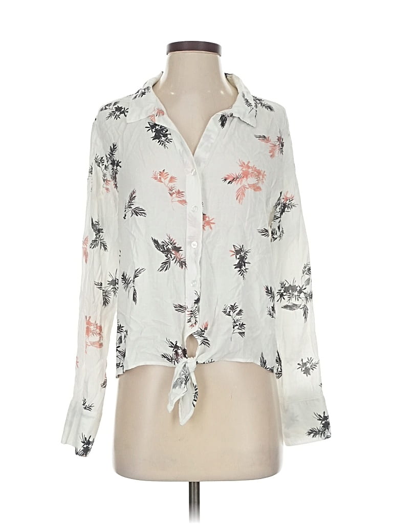 Click to view more detailed imagery on our partner's website Pre-owned Cloth & Stone Long Sleeve Blouse In White