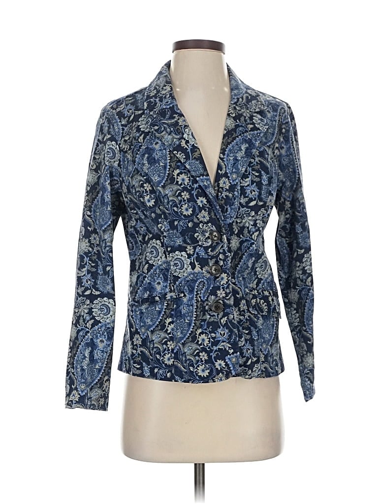 Pre-owned Croft & Barrow Blazer Jacket In Blue