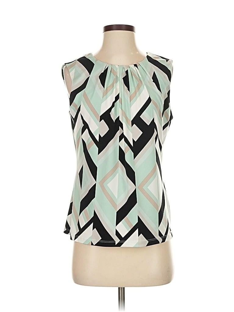 Pre-owned Calvin Klein Sleeveless Blouse In Green
