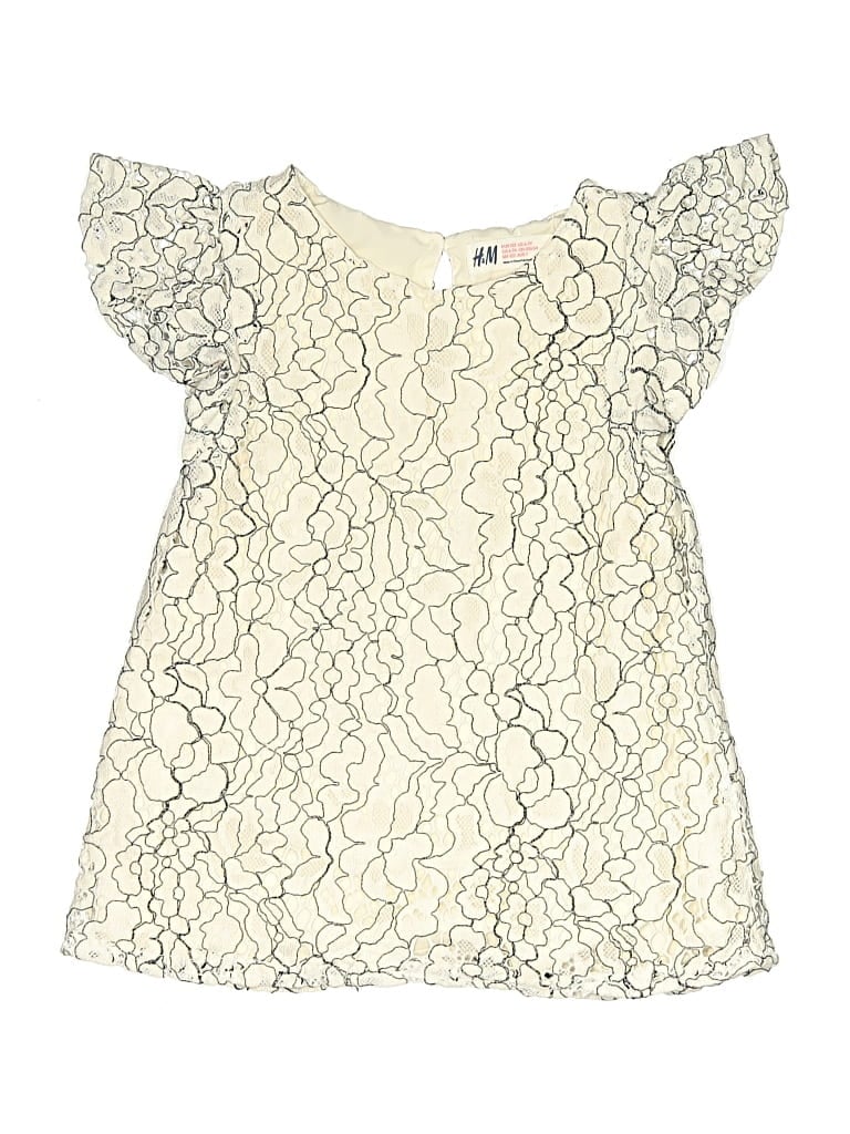 Pre-owned H&m Kids' Dress In White