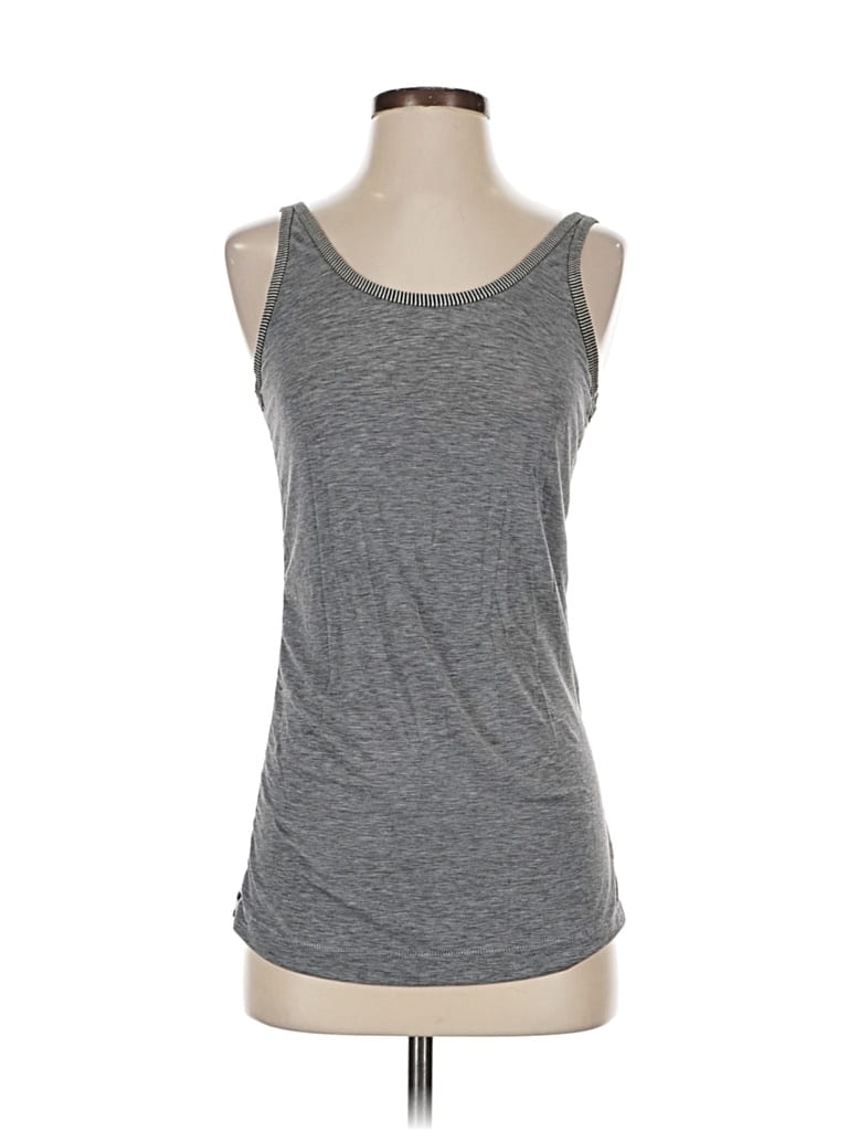 Pre-owned Gap Fit Tank Top Gray Strapless Neckline Tops