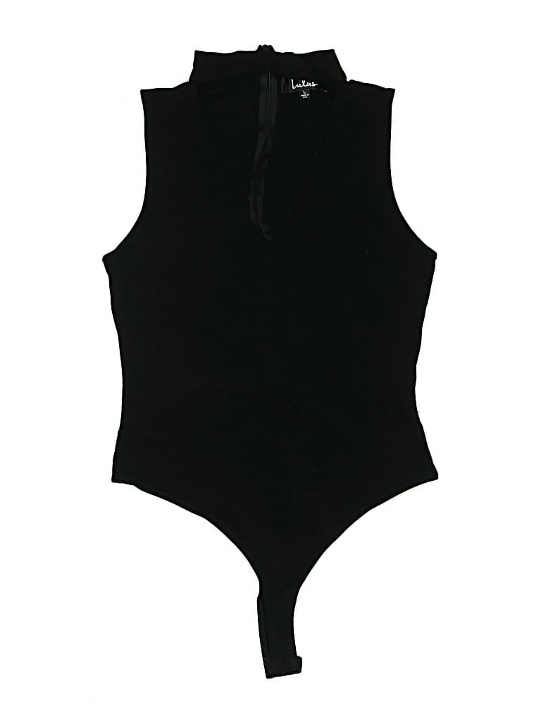 LULUS Pre-owned Bodysuit In Black