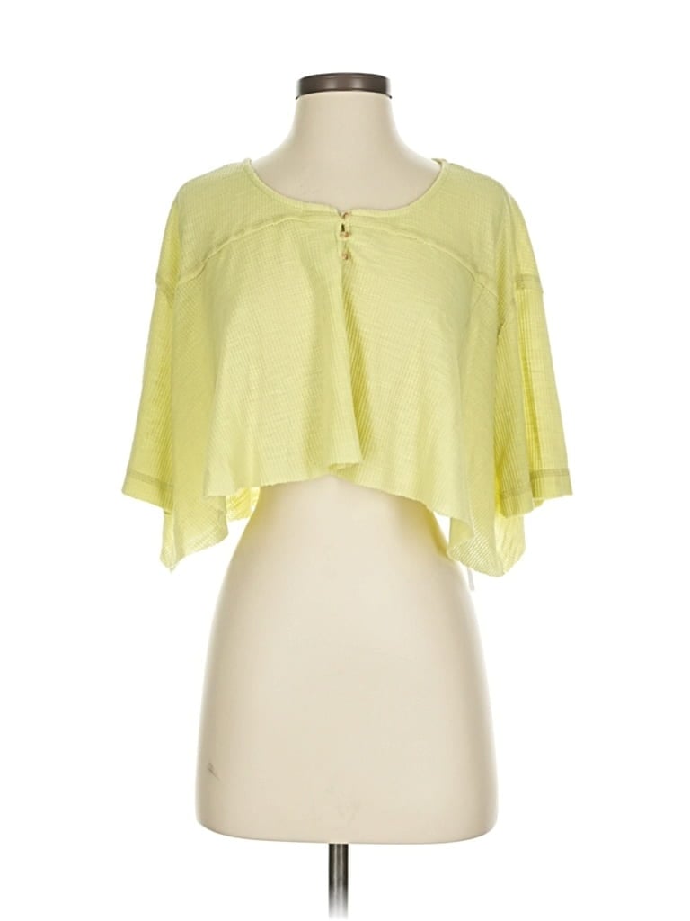 Pre-owned Out From Under Short Sleeve T-shirt In Yellow