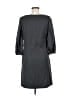 Abaete 100% Wool Chevron-herringbone Gray Casual Dress Size 8 - photo 2