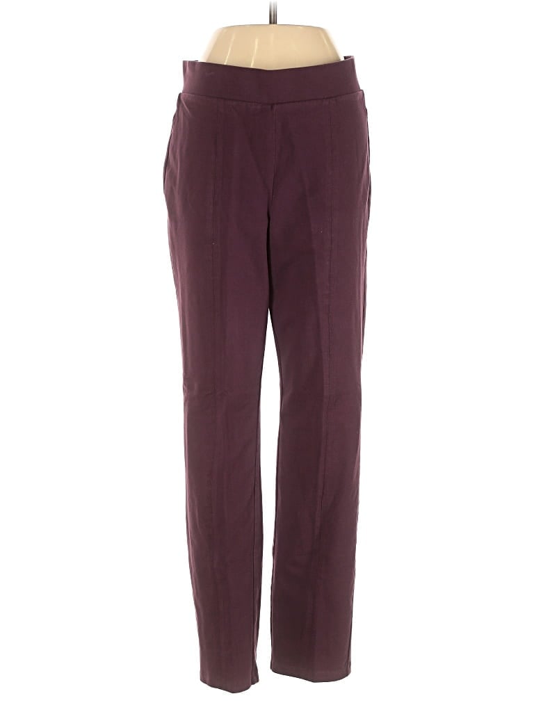 Pre-owned Logo By Lori Goldstein Casual Pants In Burgundy