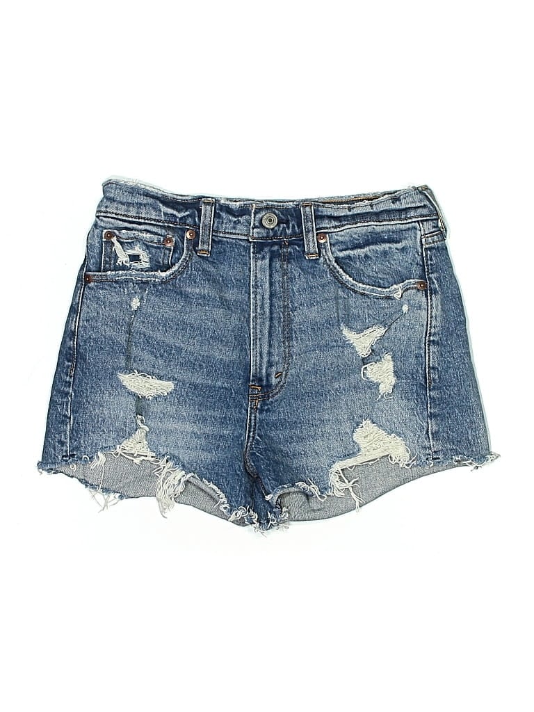 ABERCROMBIE & FITCH Pre-owned Denim Shorts In Blue