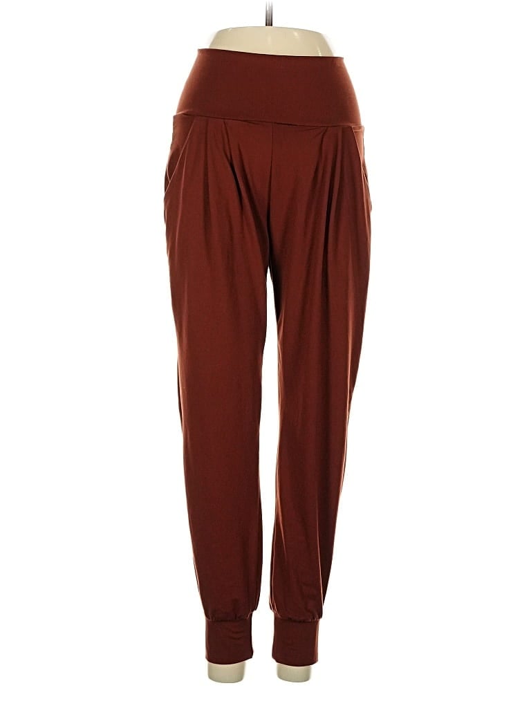 Pre-owned Unbranded Casual Pants In Burgundy