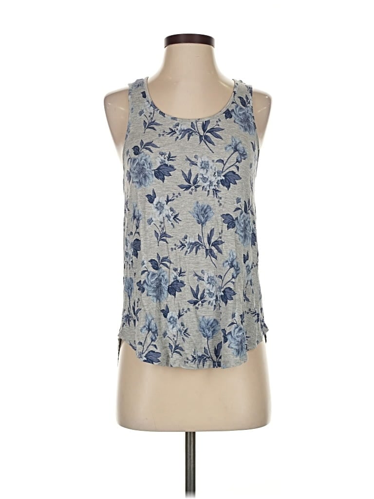 Pre-owned American Eagle Outfitters Tank Top Blue Halter Neckline Tops