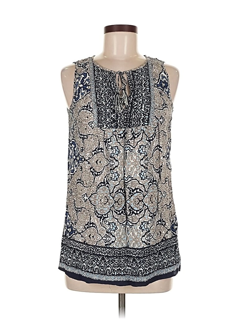 Pre-owned Max Studio Sleeveless Blouse In Blue