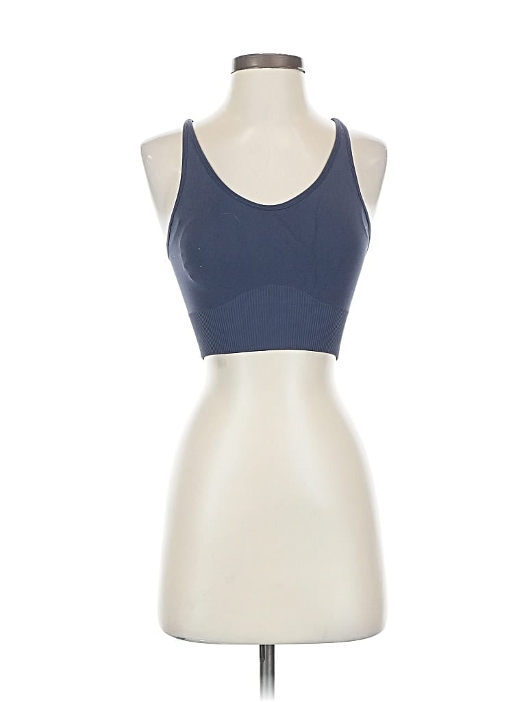 Pre-owned Assorted Brands Tank Top Blue Strapless Neckline Tops