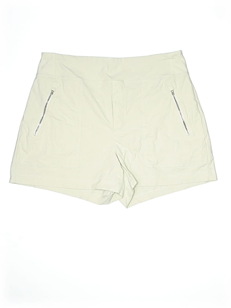 Pre-owned Athleta Khaki Shorts In White