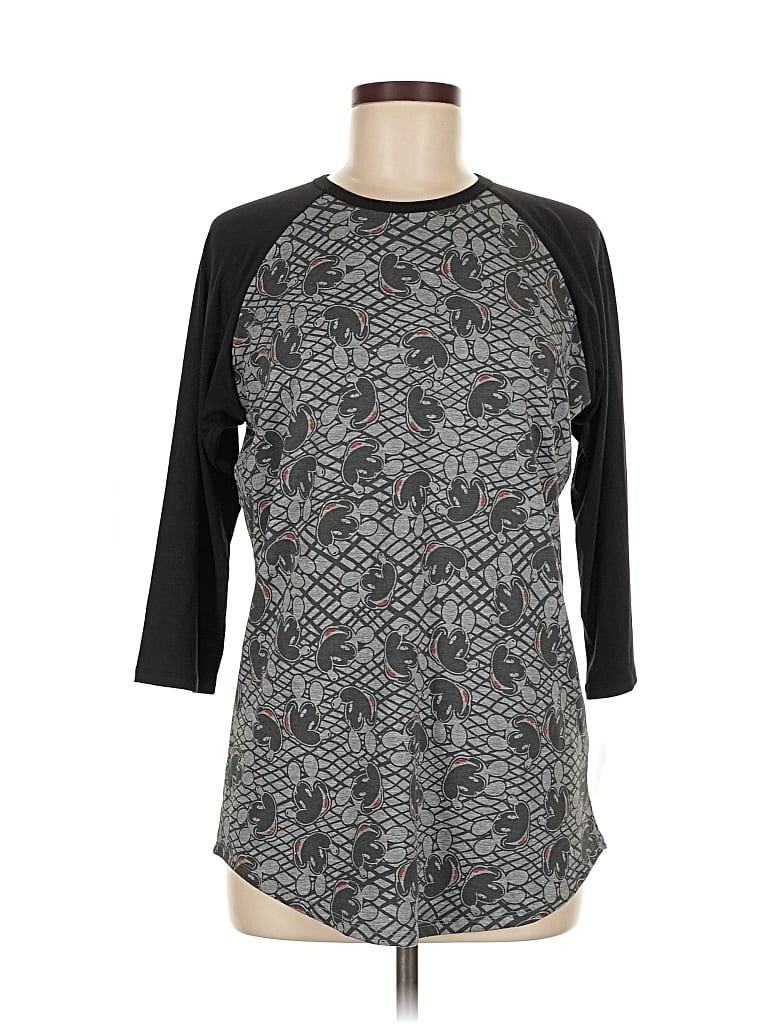 LULAROE Pre-owned 3/4 Sleeve T-shirt In Black