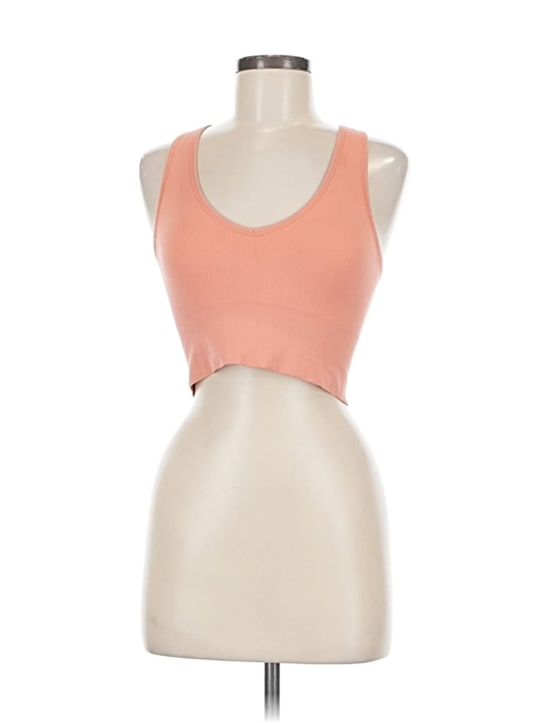 Pre-owned Unbranded Sports Bra In Orange