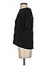 H&M 100% Polyester Black Short Sleeve Top Size 4 - photo 5
