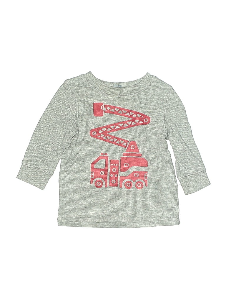 Pre-owned Jumping Beans Babies' 3/4 Sleeve T-shirt In Gray