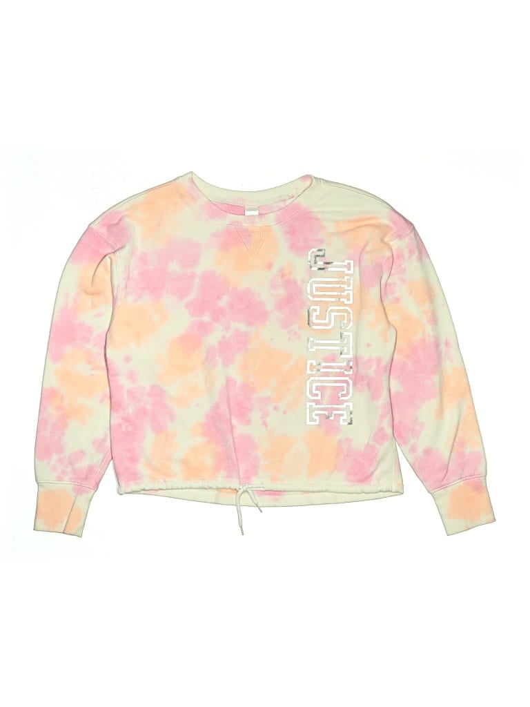Pre-owned Justice Kids' Sweatshirt In Pink