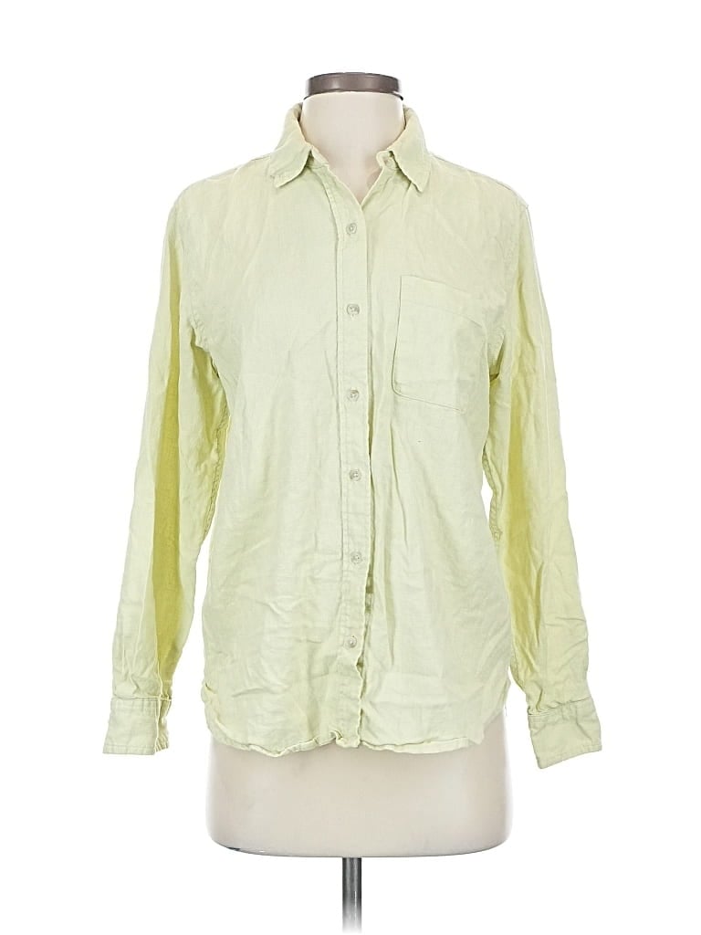 Pre-owned Universal Thread Long Sleeve Button Down Shirt In Green