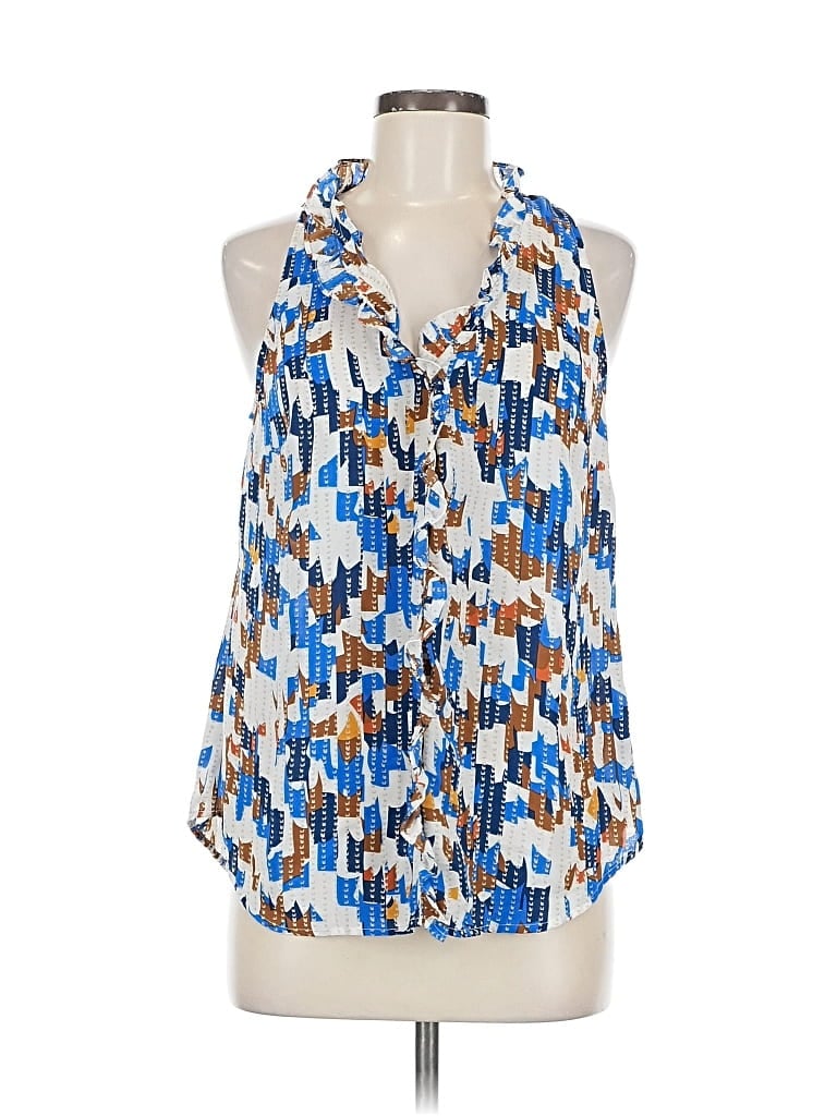 Click to view more detailed imagery on our partner's website Pre-owned Cabi Sleeveless Blouse In Blue