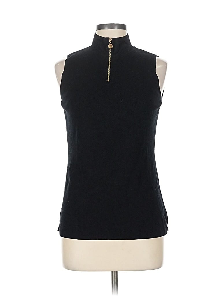 PREMISE STUDIO Pre-owned Sleeveless Top Black Halter Neckline Tops