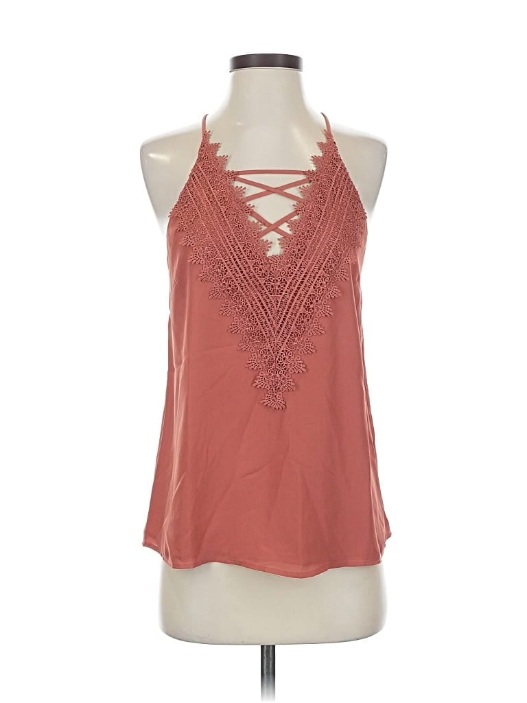 Pre-owned Nine Britton Sleeveless Blouse In Orange