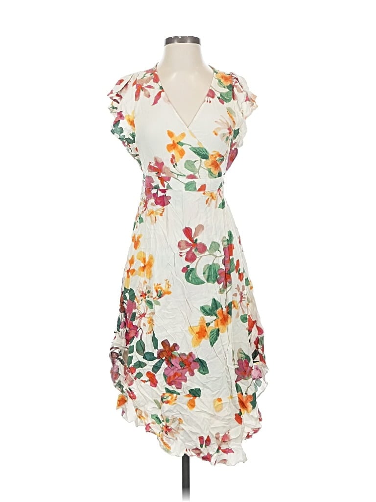 Pre-owned Lovestitch Casual Dress In White