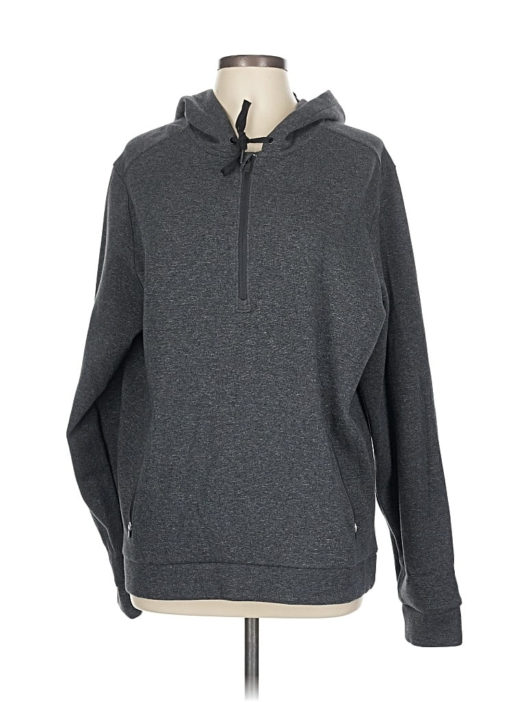 Pre-owned All In Motion Pullover Hoodie In Gray