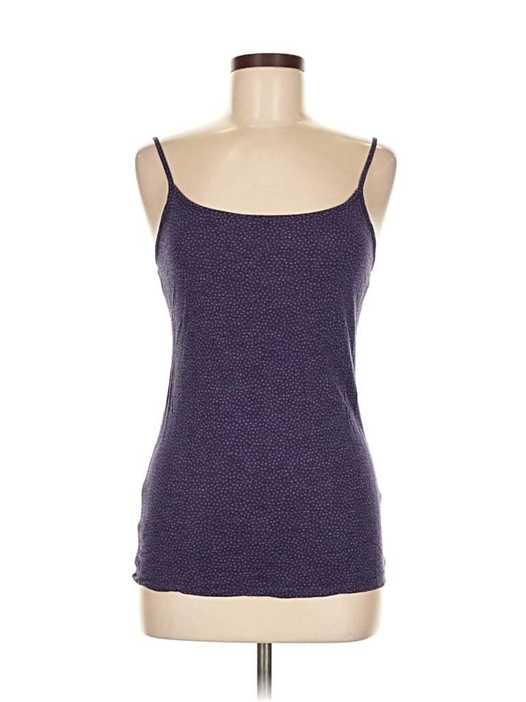 Pre-owned Ann Taylor Loft Outlet Tank Top Purple Polka Dots Pattern Strapless Neckline Tops