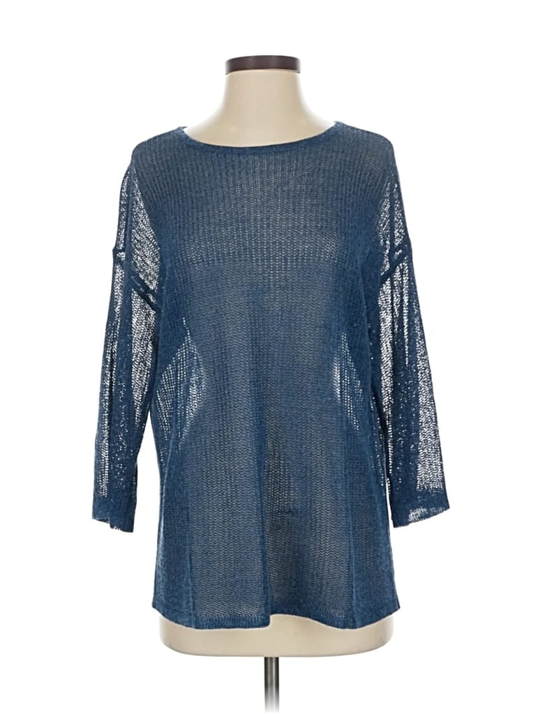 Pre-owned Jjill Pullover Sweater In Blue