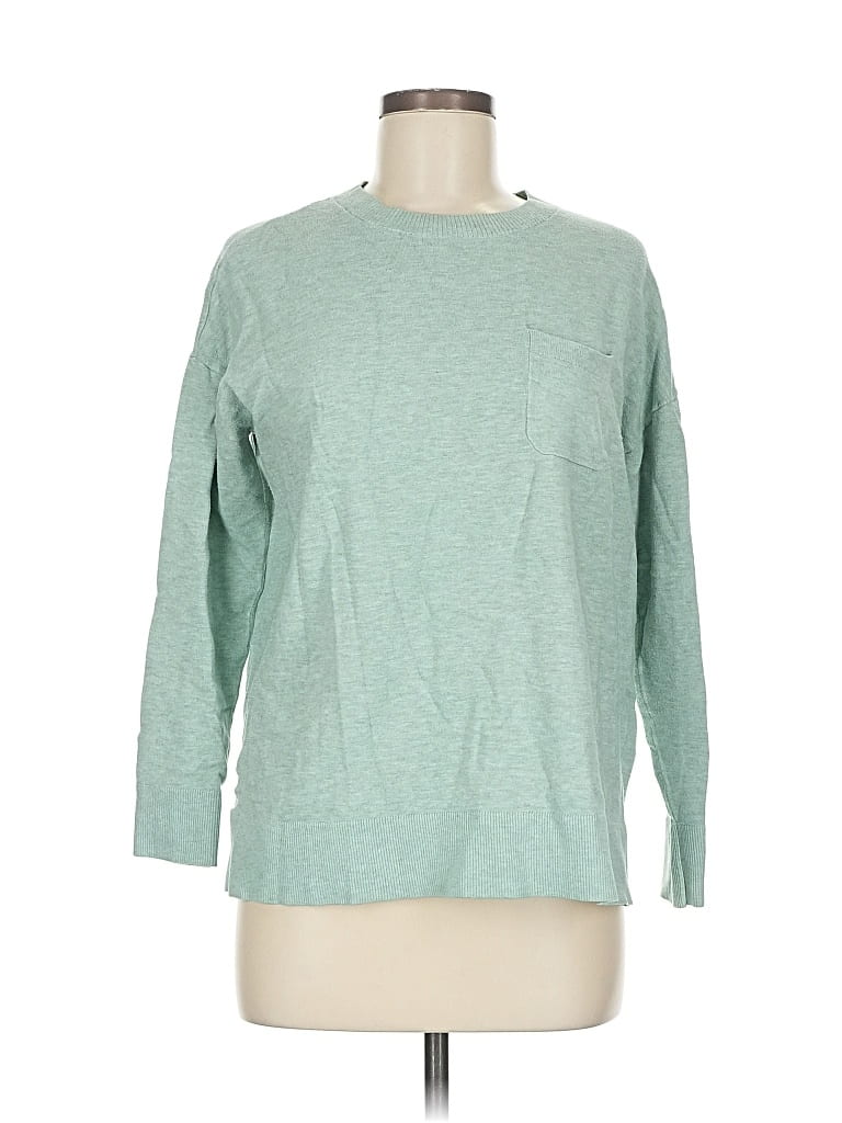 Pre-owned Ann Taylor Loft Sweatshirt In Green
