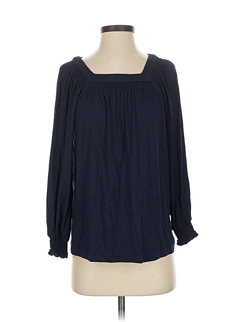 ANN TAYLOR Pre-owned 3/4 Sleeve Blouse In Blue
