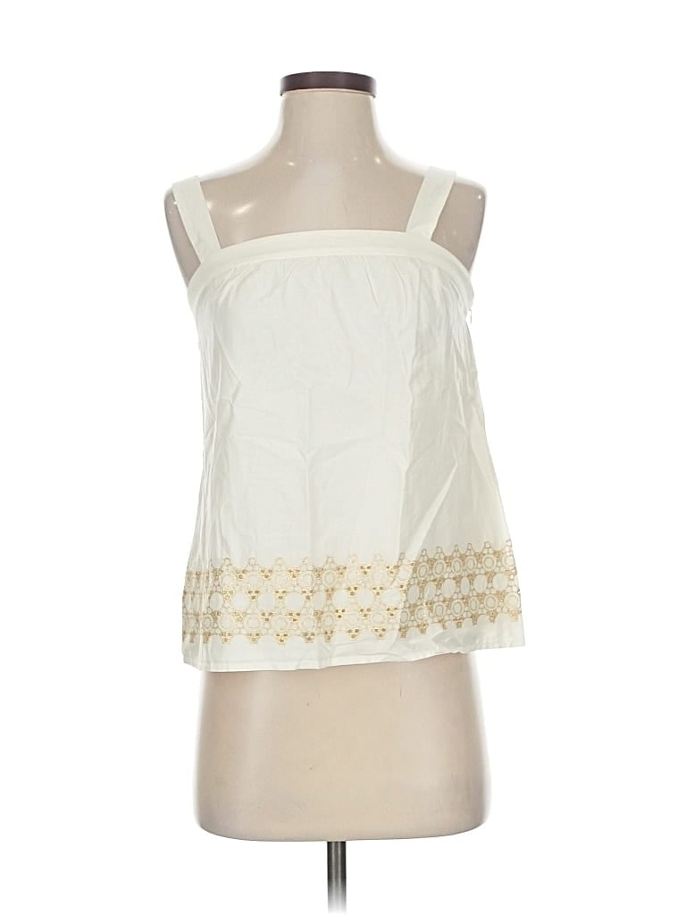 Ann Taylor Loft Sleeveless Blouse In White
