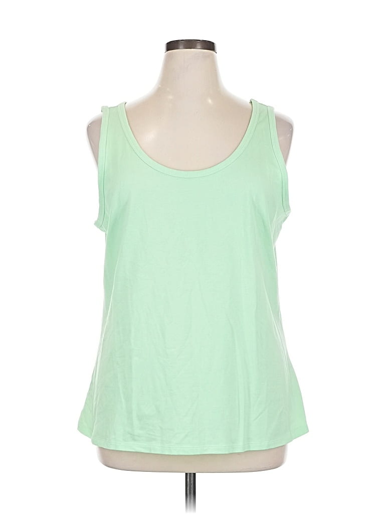 Pre-owned Candace Cameron Bure Sleeveless T-shirt In Green