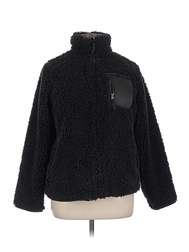 Pre-owned Assorted Brands Faux Fur Jacket In Black