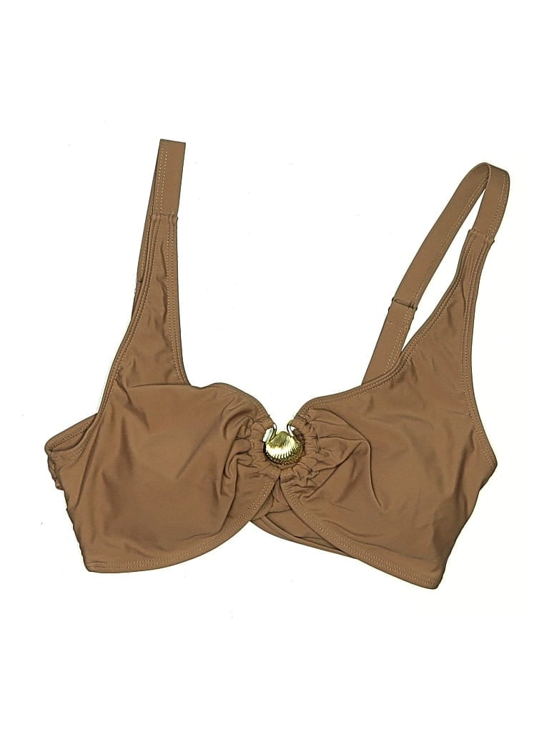 Pre-owned Unbranded Swimsuit Top Brown Swimwear