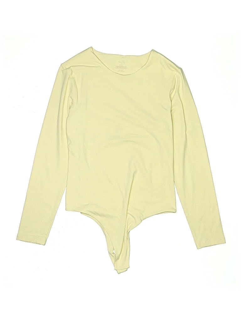 Pre-owned Nuuds Bodysuit In Yellow