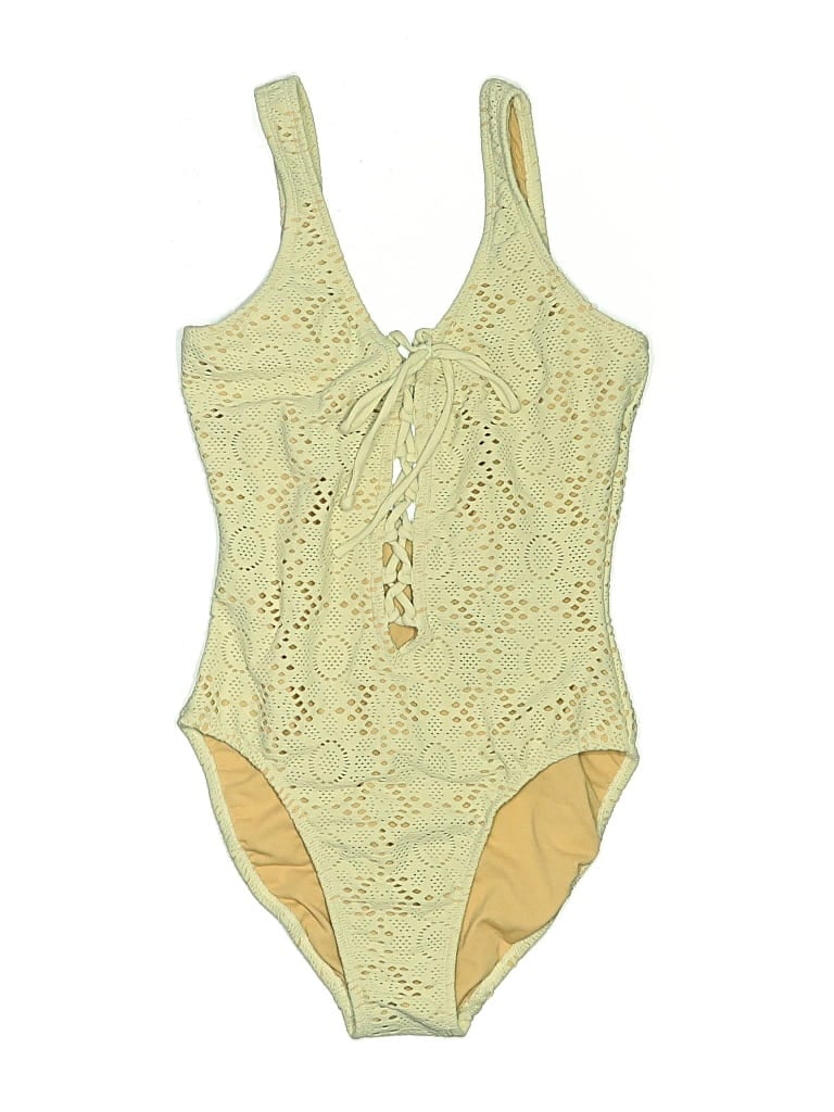 Pre-owned Newport News One Piece Swimsuit In Yellow