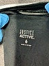 Justice Active Color Block Black Short Sleeve Top Size 6 - photo 3