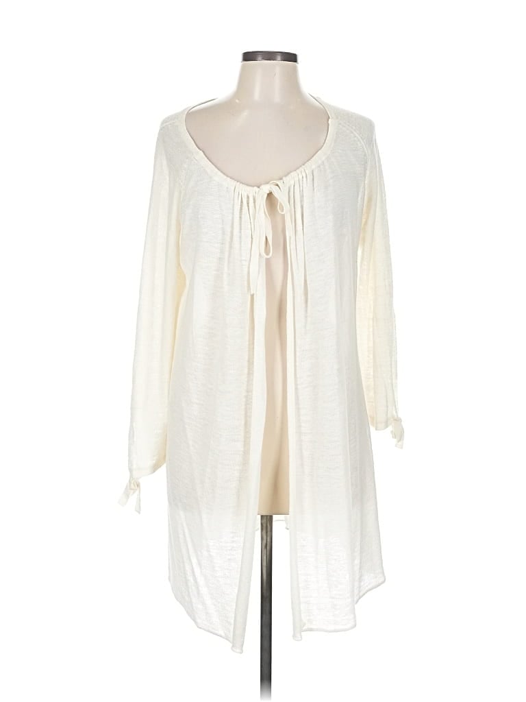 Pre-owned Isda & Co Cardigan Sweater In White