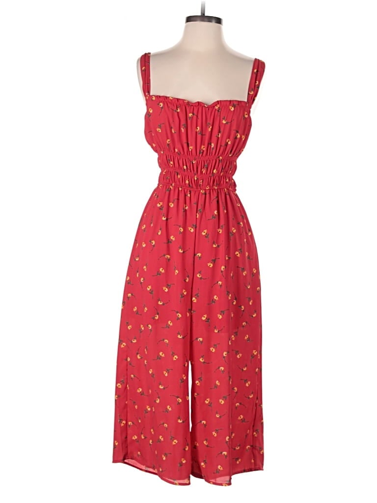 Pre-owned Row A Jumpsuit In Red