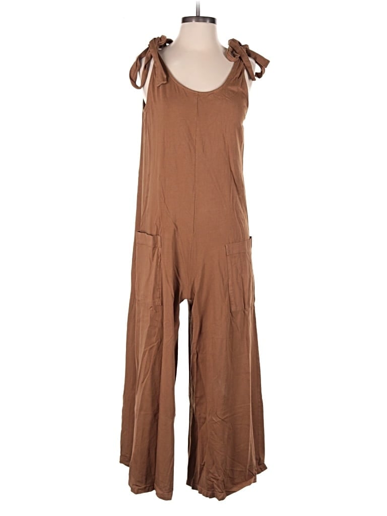 Pre-owned People Of Leisure Jumpsuit In Brown