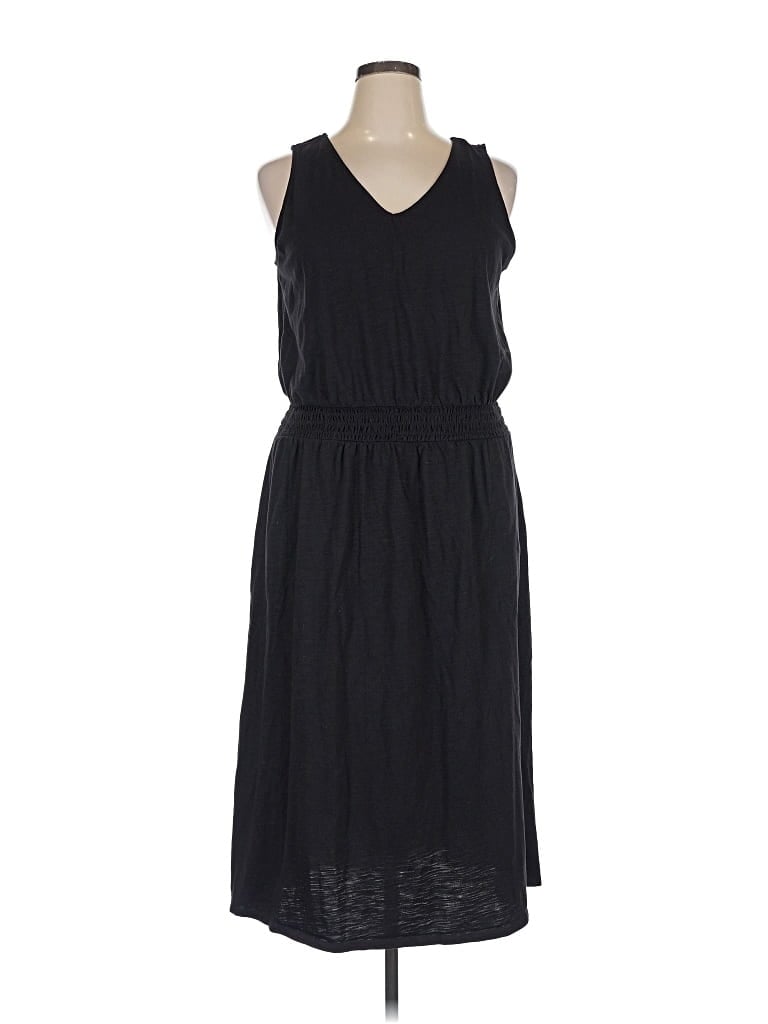 Pre-owned Belle By Kim Gravel Casual Dress In Black