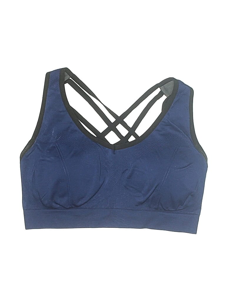 Pre-owned Assorted Brands Swimsuit Top Blue Swimwear