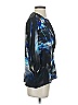 Roi 100% Silk Blue 3/4 Sleeve Silk Top Size XS - photo 4