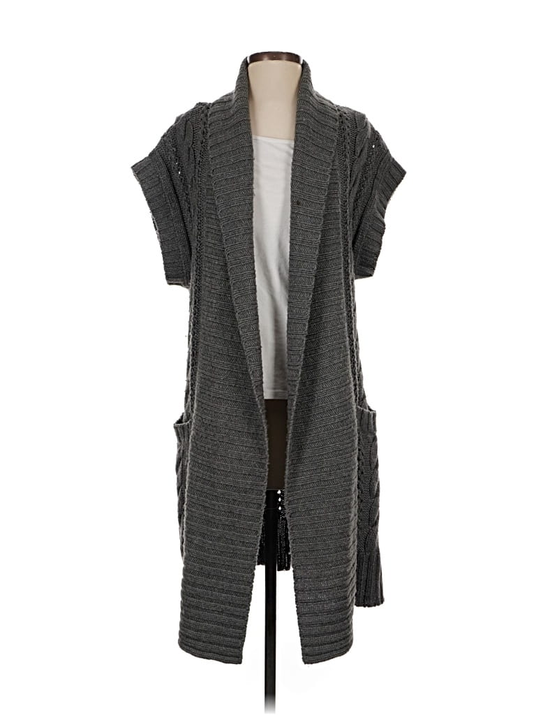 BCBGMAXAZRIA Pre-owned Cardigan Sweater In Gray