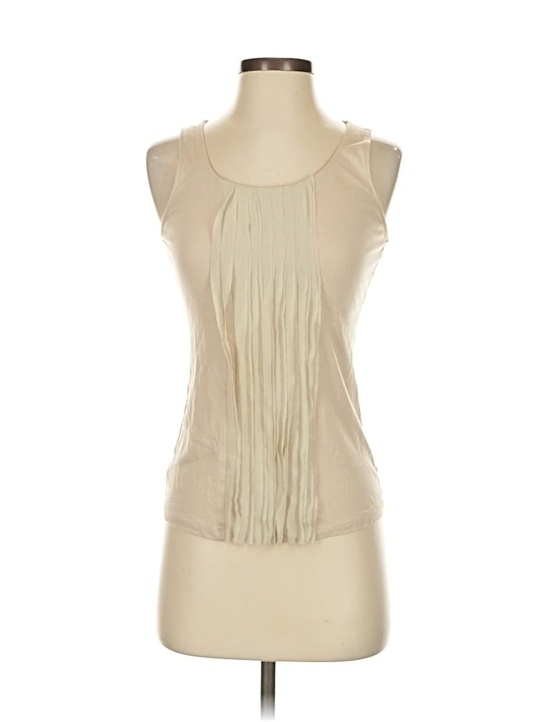 Pre-owned Ann Taylor Factory Sleeveless Blouse In Brown