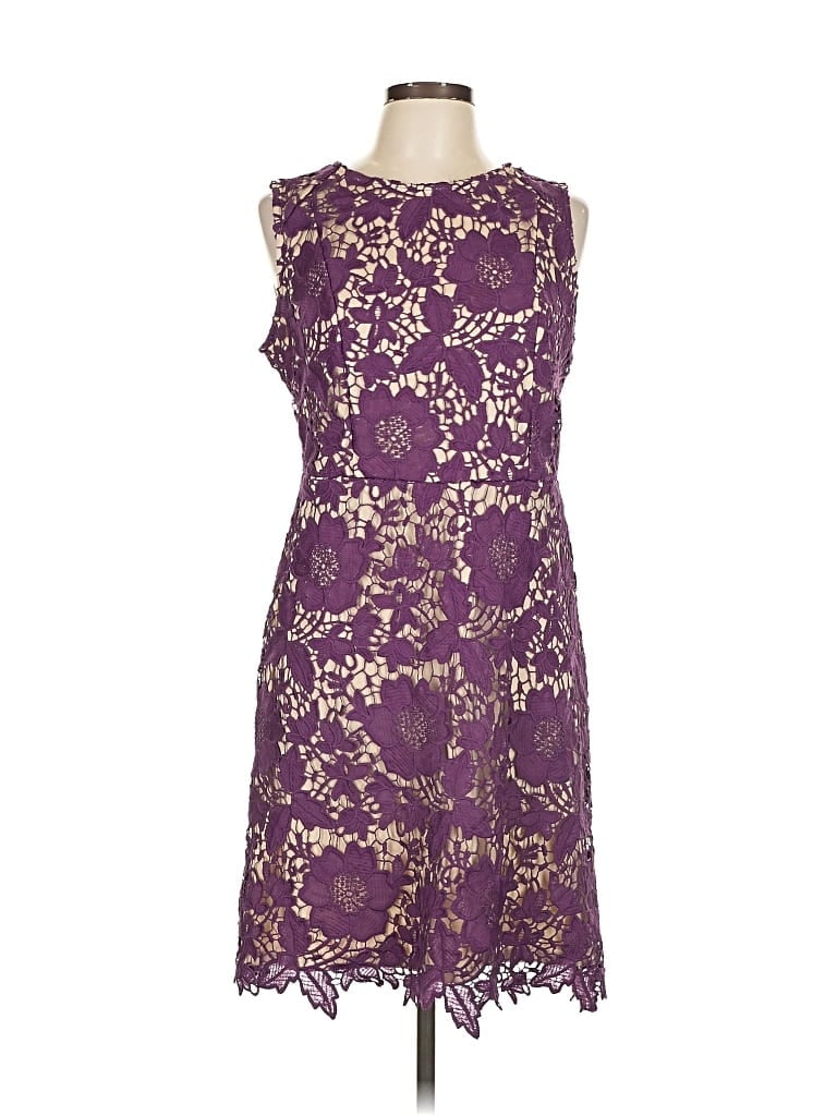 Pre-owned Ryan Michelle Cocktail Dress In Purple