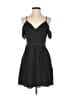 Madewell 100% Polyester Solid Black Cocktail Dress Size 4 - photo 1