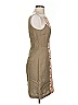 Tocca 100% Silk Graphic Tan Cocktail Dress Size 4 - photo 4