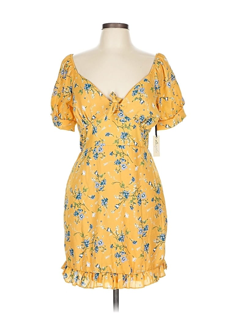 Pre-owned Liberty Love Cocktail Dress In Yellow