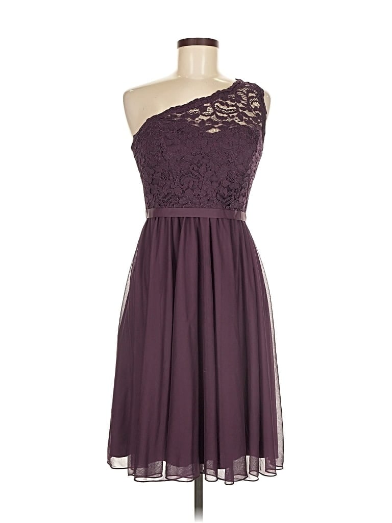 Pre-owned David's Bridal Cocktail Dress In Purple